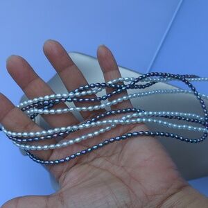 New Freshwater pearls set of‎ two Long necklaces.
